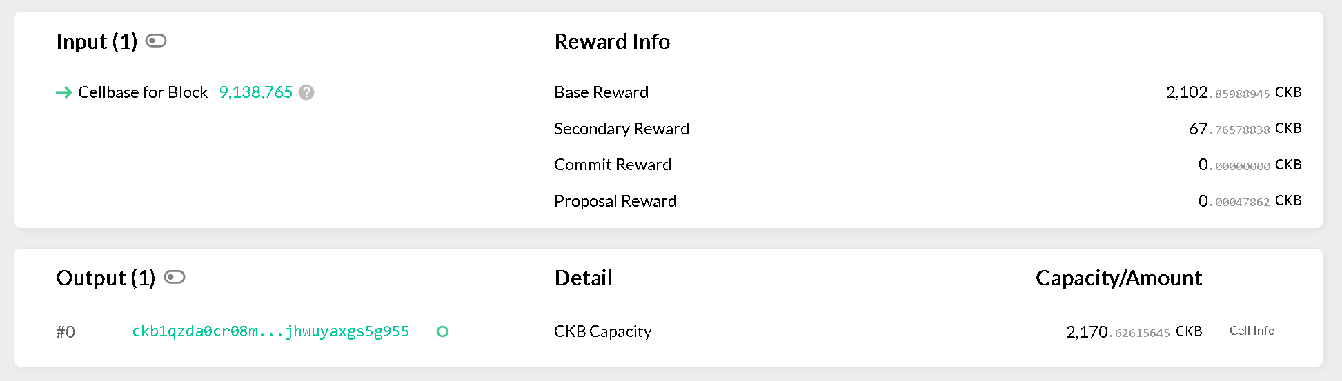CKB block-rewards